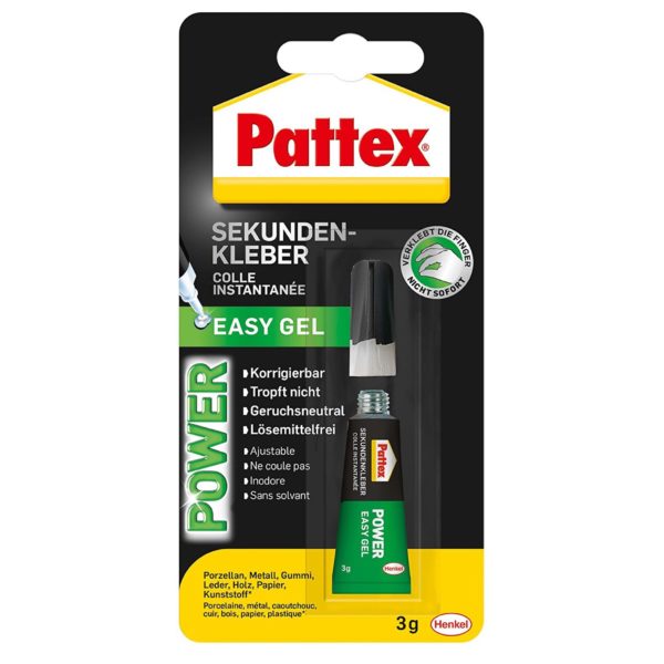 Pattex Sekundenkleber Power Easy Gel Produktbild Blisterkarte